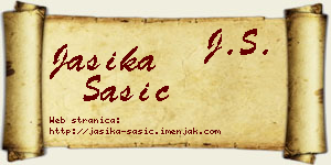Jasika Šašić vizit kartica